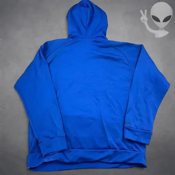 Polo Ralph Lauren Blue Hoodie XL lined Hood Big Pony casual sweatshirt - Picture 8 of 8